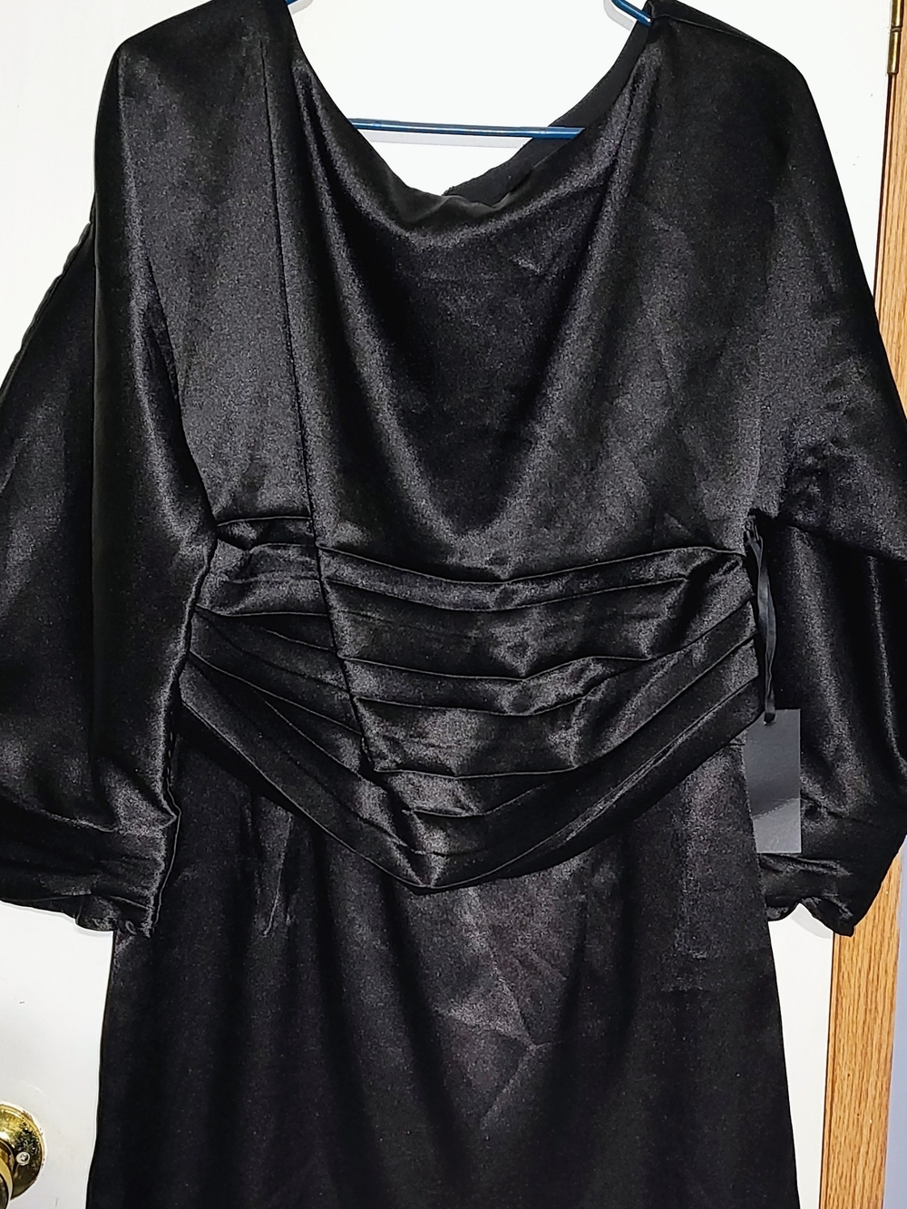 NWT H:ours Cristiano Mini Dress in Black Noir Size XL